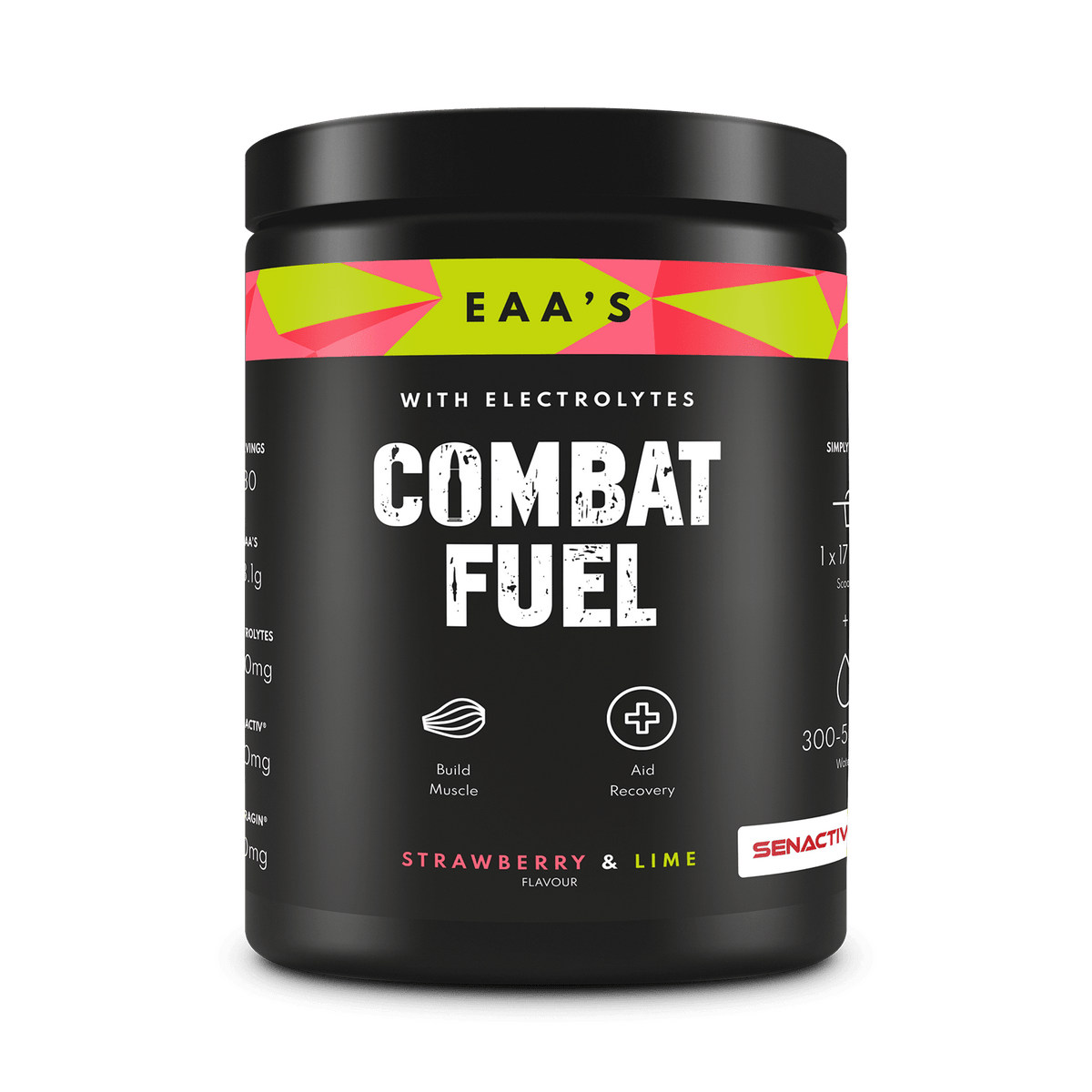 Combat Fuel EAAs + Electrolytes 500g Strawberry & Lime