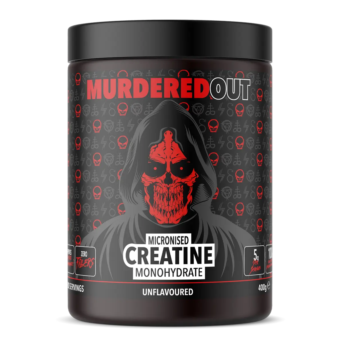 Murdered Out Micronised Creatine Monohydrate 400g