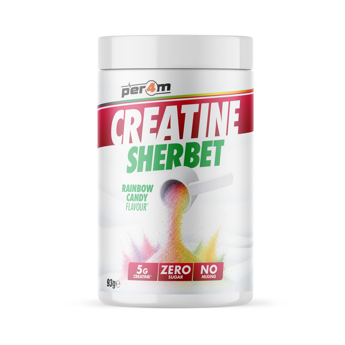 Per4m Creatine Sherbet 93g - Rainbow Candy