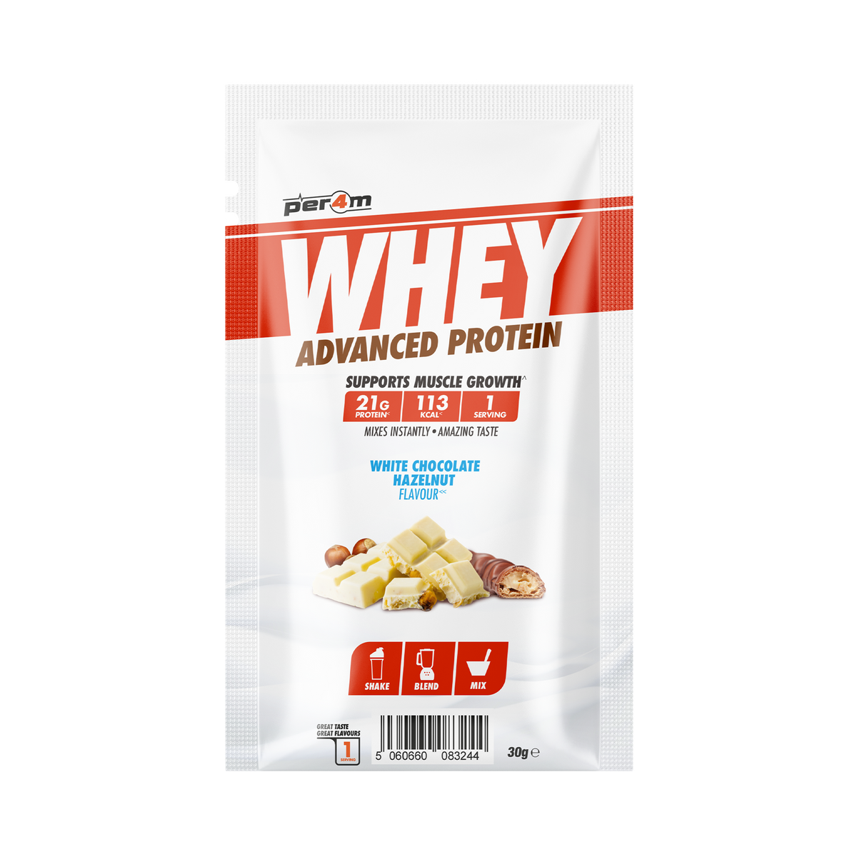 Per4m Advanced Whey sachet White Chocolate Hazelnut