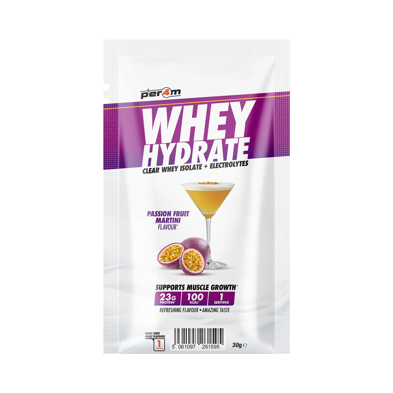 Per4m Whey Hydrate 30g Passionfruit Martini