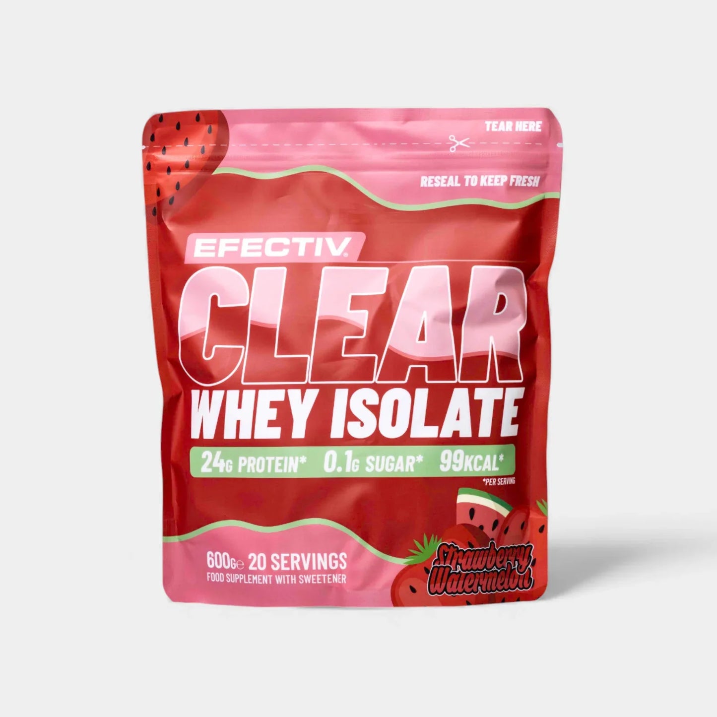 EFECTIV Clear Whey Isolate 600g Strawberry Watermelon