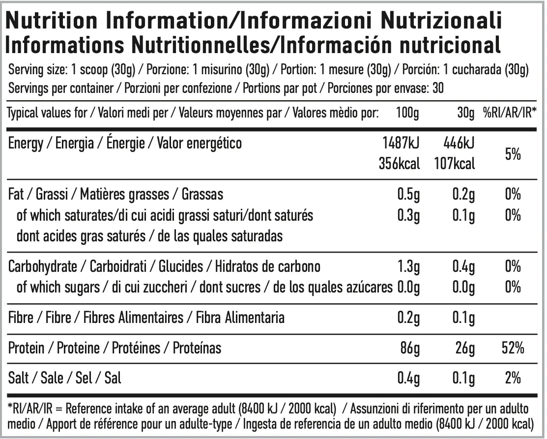 Per4m Isolate Zero 2kg White Chocolate