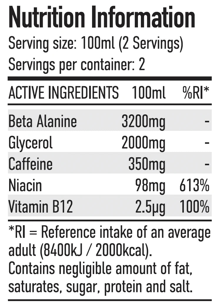 Per4m Energy Pre Workout Shot 12x100ml Cherry Fizz