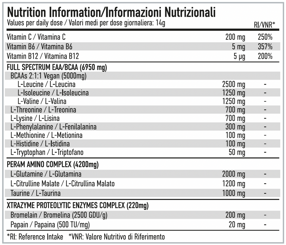 Per4m EAA XTRA 420g Tropical Pineapple