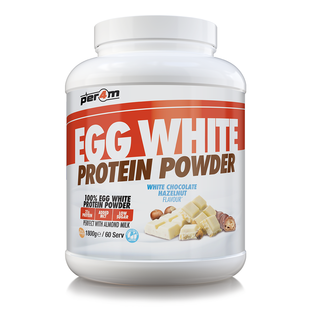Per4m Egg Protein 1.8kg - White Chocolate Hazelnut