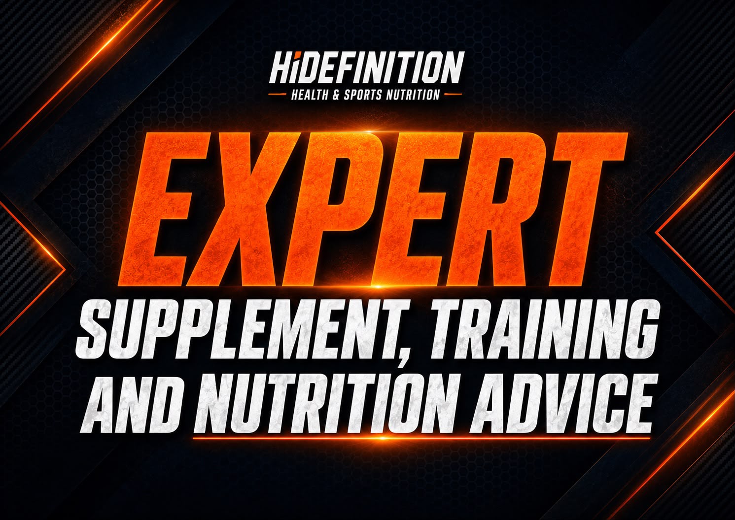 Expert supplement, training and nutrition advice