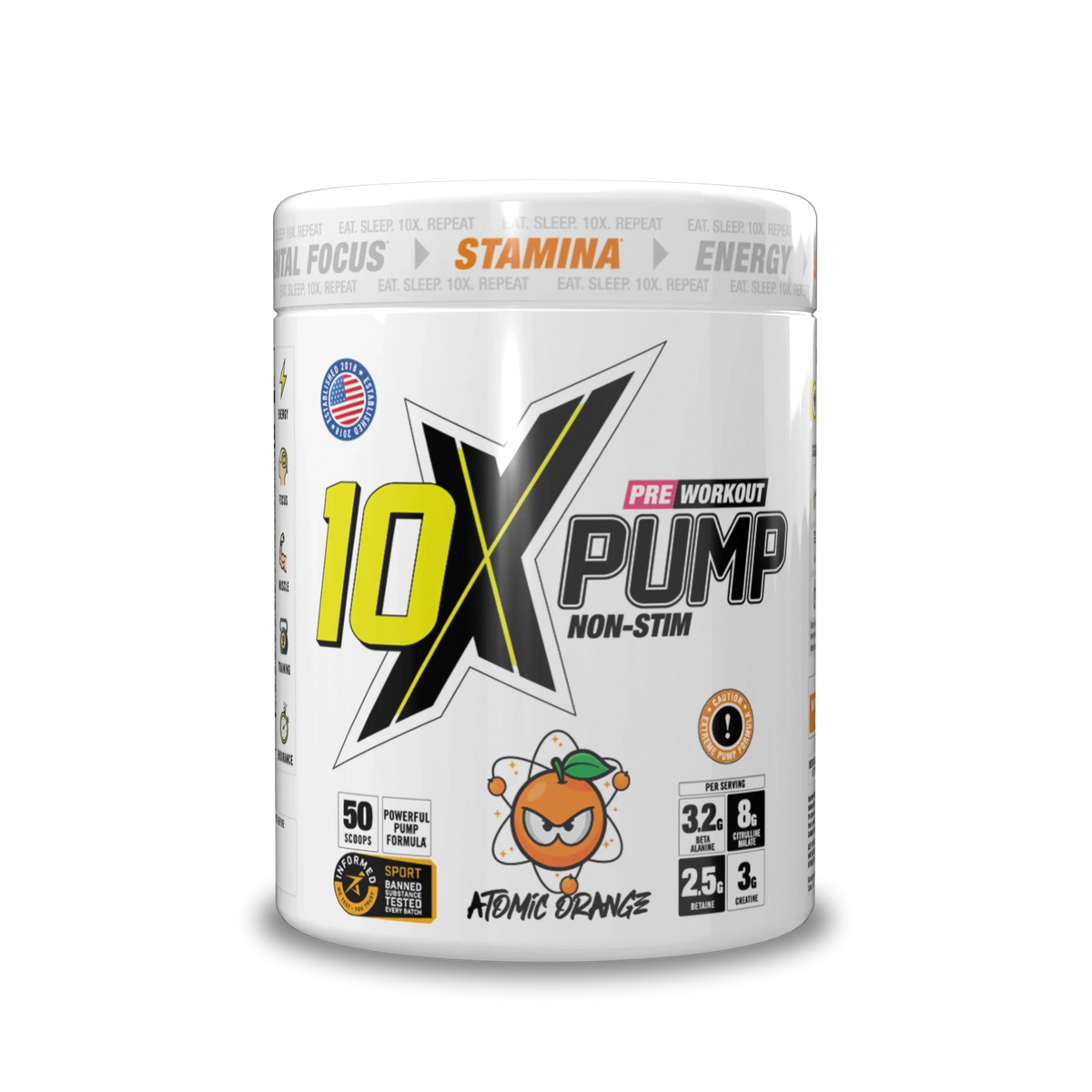 10X PUMP 600g Atomic Orange