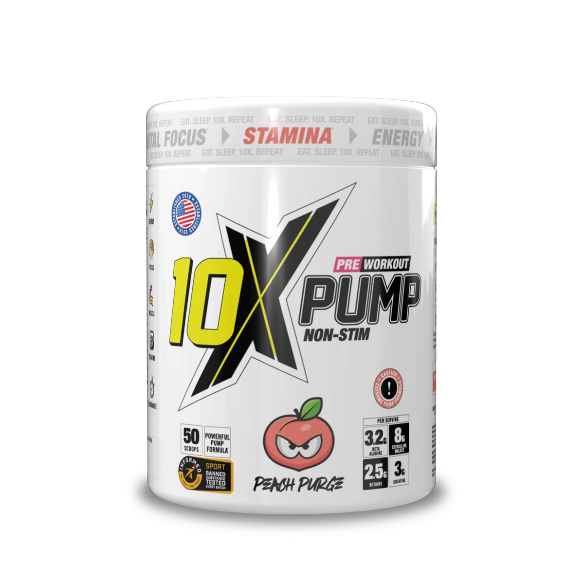 10X PUMP 600g Peach Purge