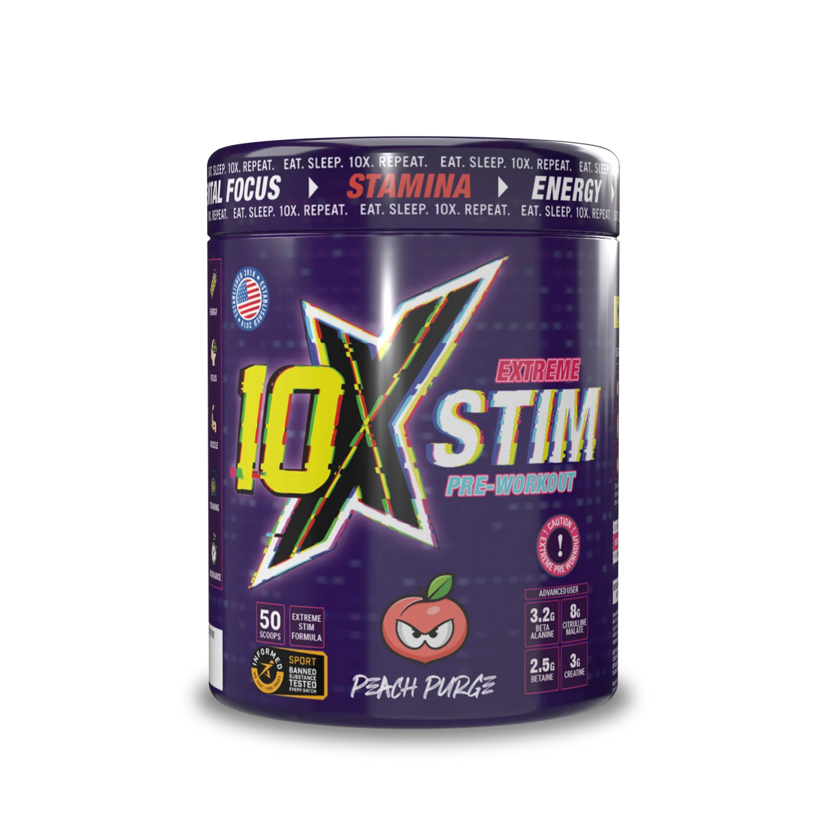 10X STIM 600g Peach Purge
