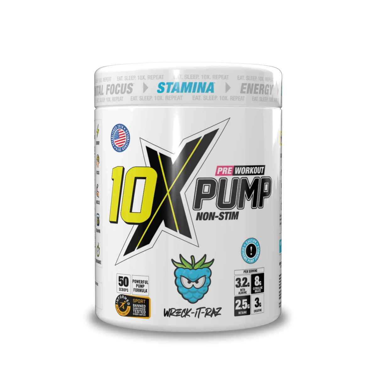 10X Athletic PUMP Wreck It Raz