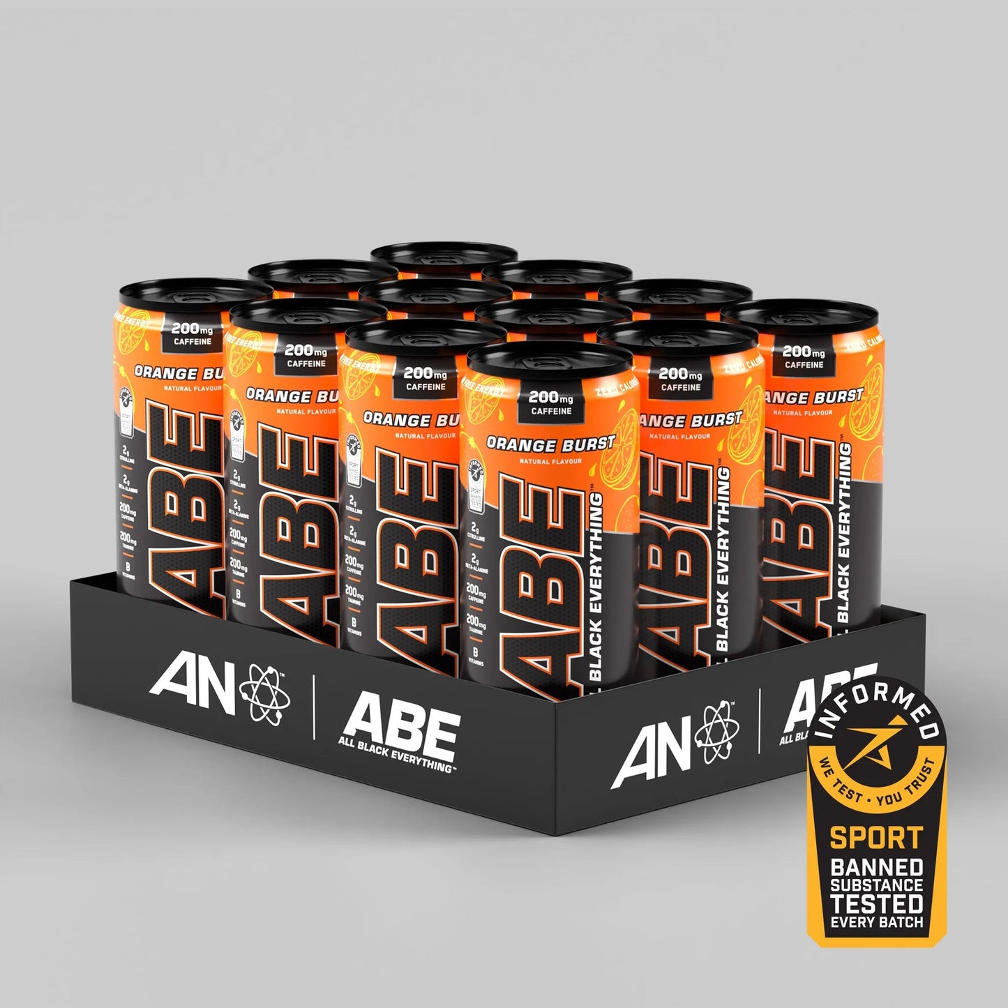 Applied Nutrition ABE Carbonated Can 12x330ml Orange Burst