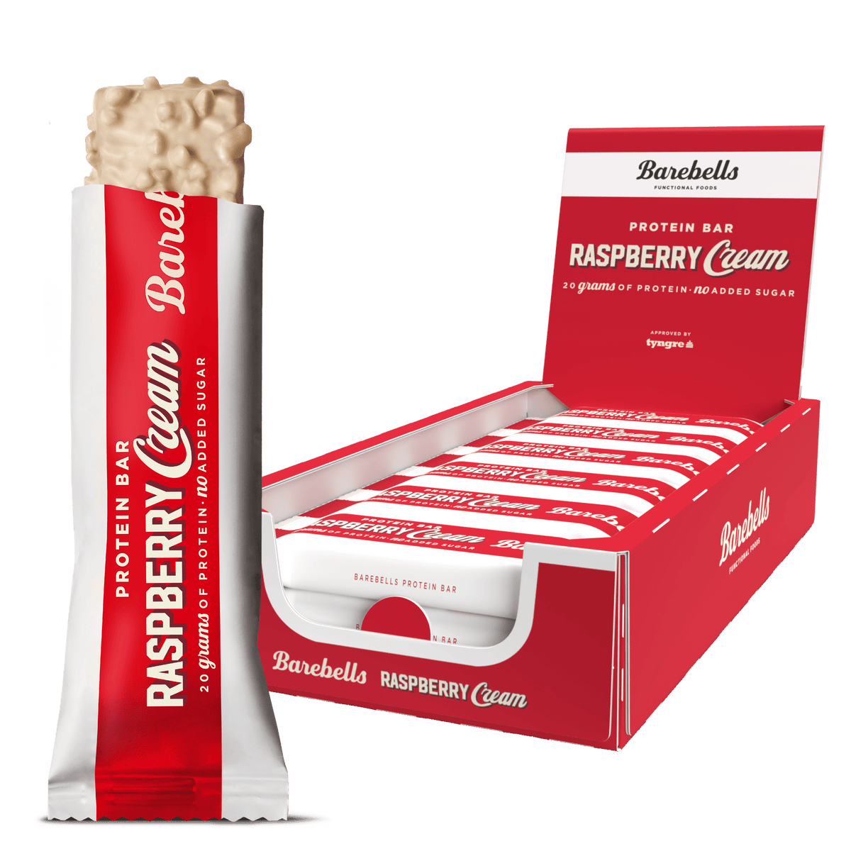 Barebells Protein Bar 12x55g Raspberry Cream