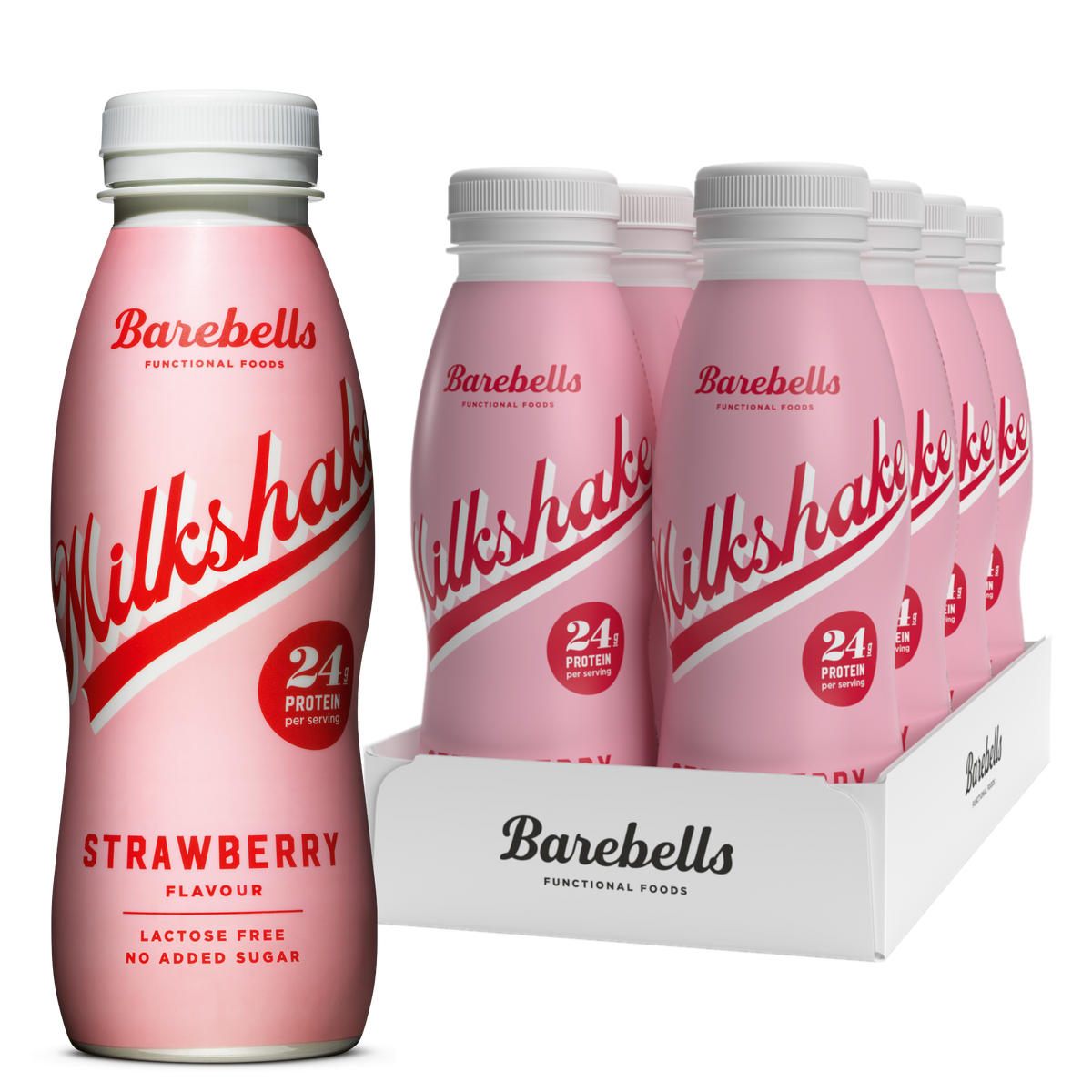 Barebells Milkshake 8x330ml Strawberry