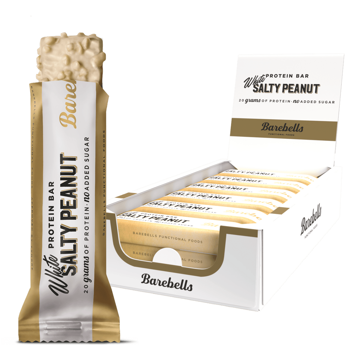 Barebells Protein Bar 12x55g White Salty Peanut