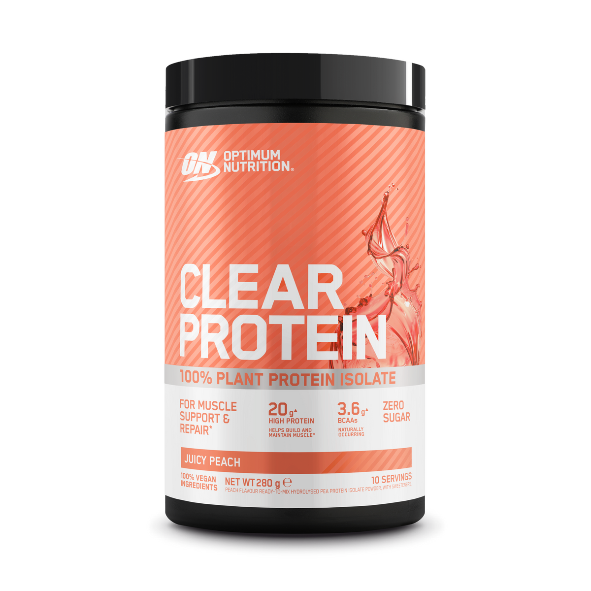 Optimum Nutrition Clear Protein 100% Plant 280g Juicy Peach