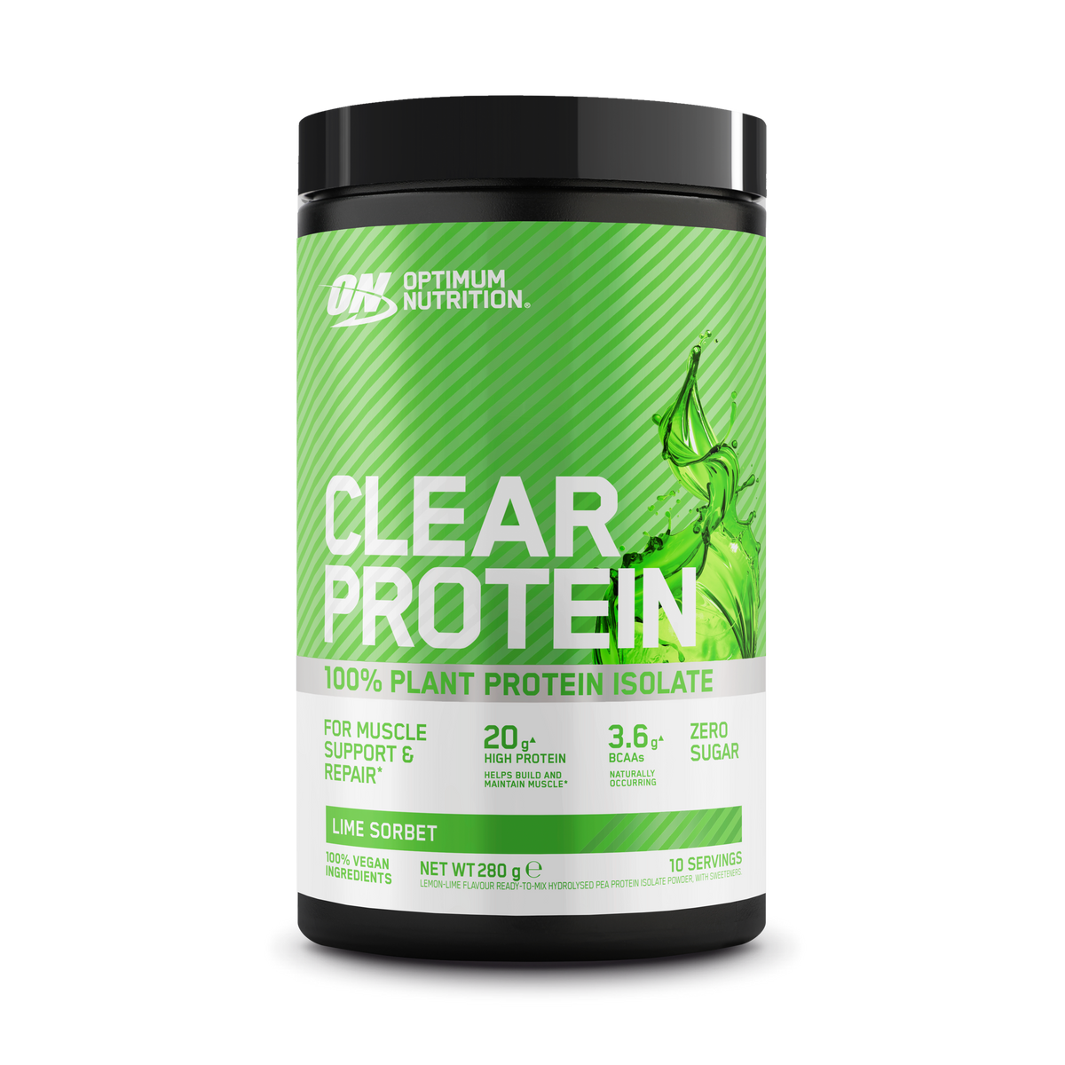 Optimum Nutrition Clear Protein 100% Plant 280g Lime Sorbet