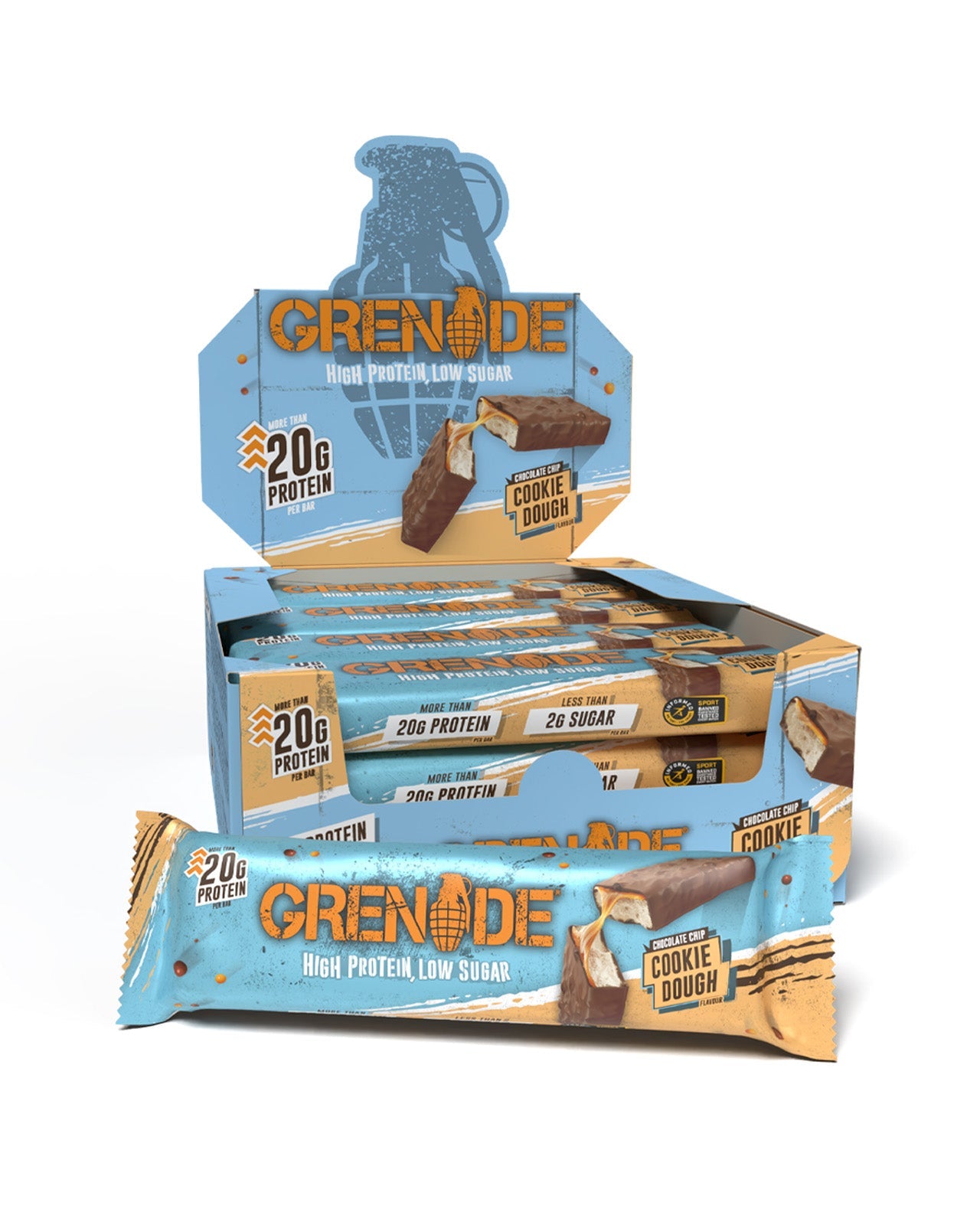 Grenade Protein Bar Chocolate Chip Cookie Dough