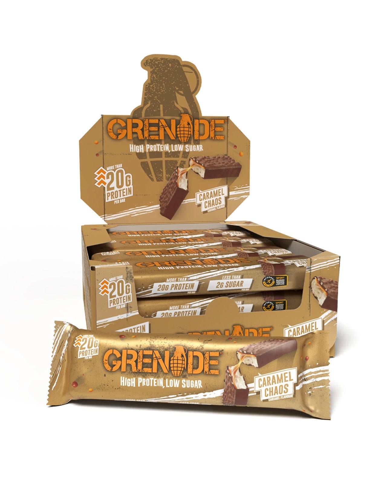 Grenade Protein Bar Caramel Chaos