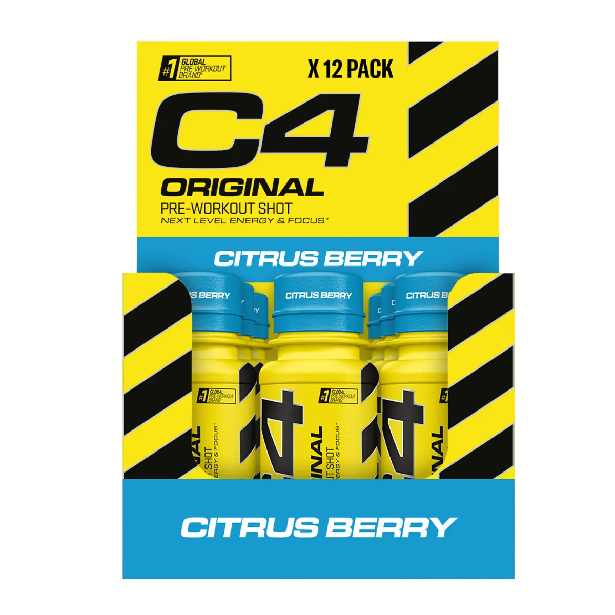 C4 Pre-Workout Shots Citrus Berry