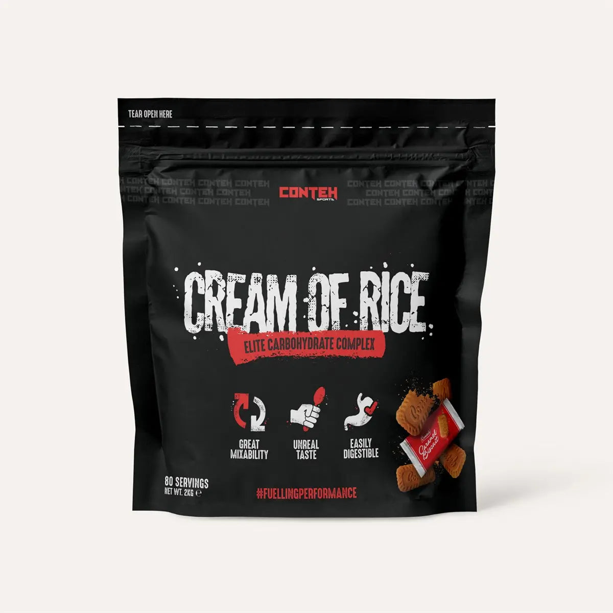 Conteh Sports Cream of Rice Caramel Biscuit