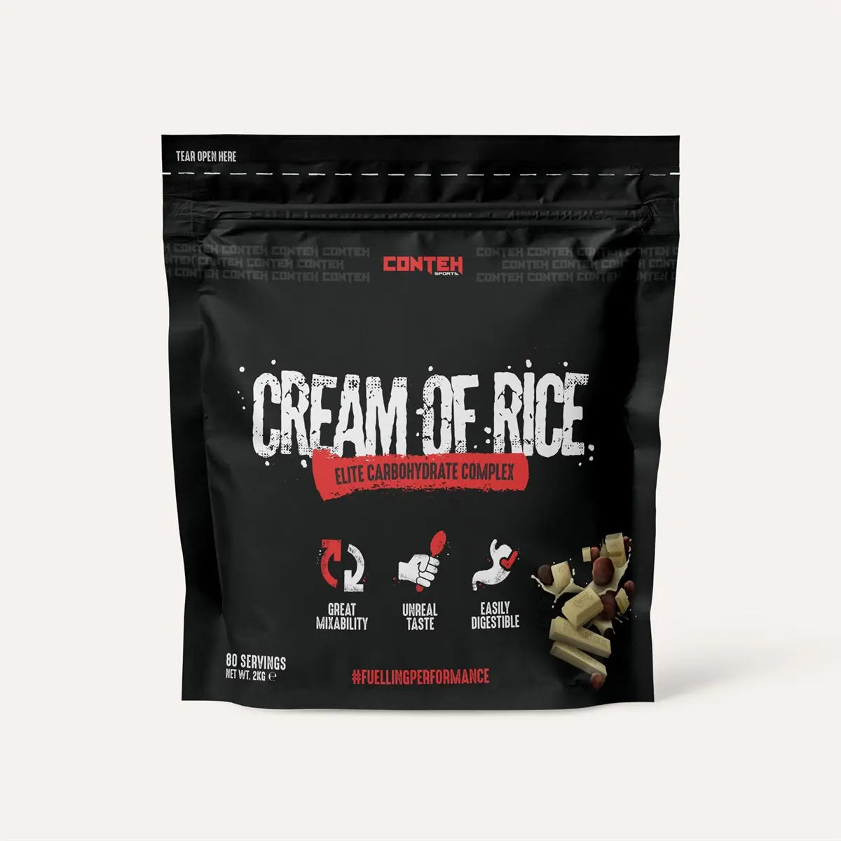 Conteh Sports Cream of Rice White Chocolate Hazelnut