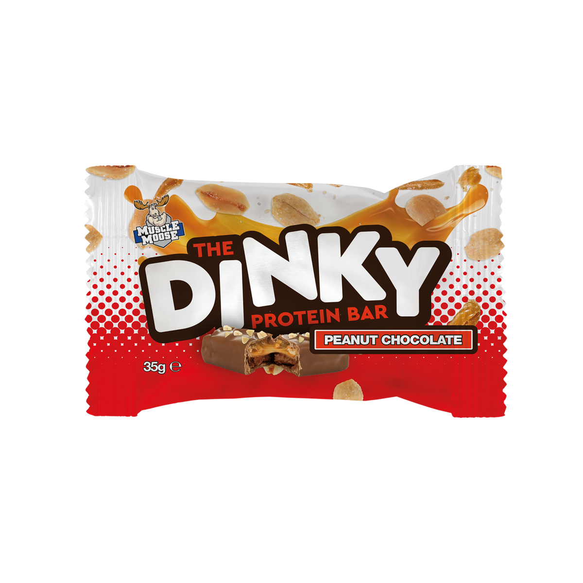 Muscle Moose Dinky Protein Bar Peanut Chocolate
