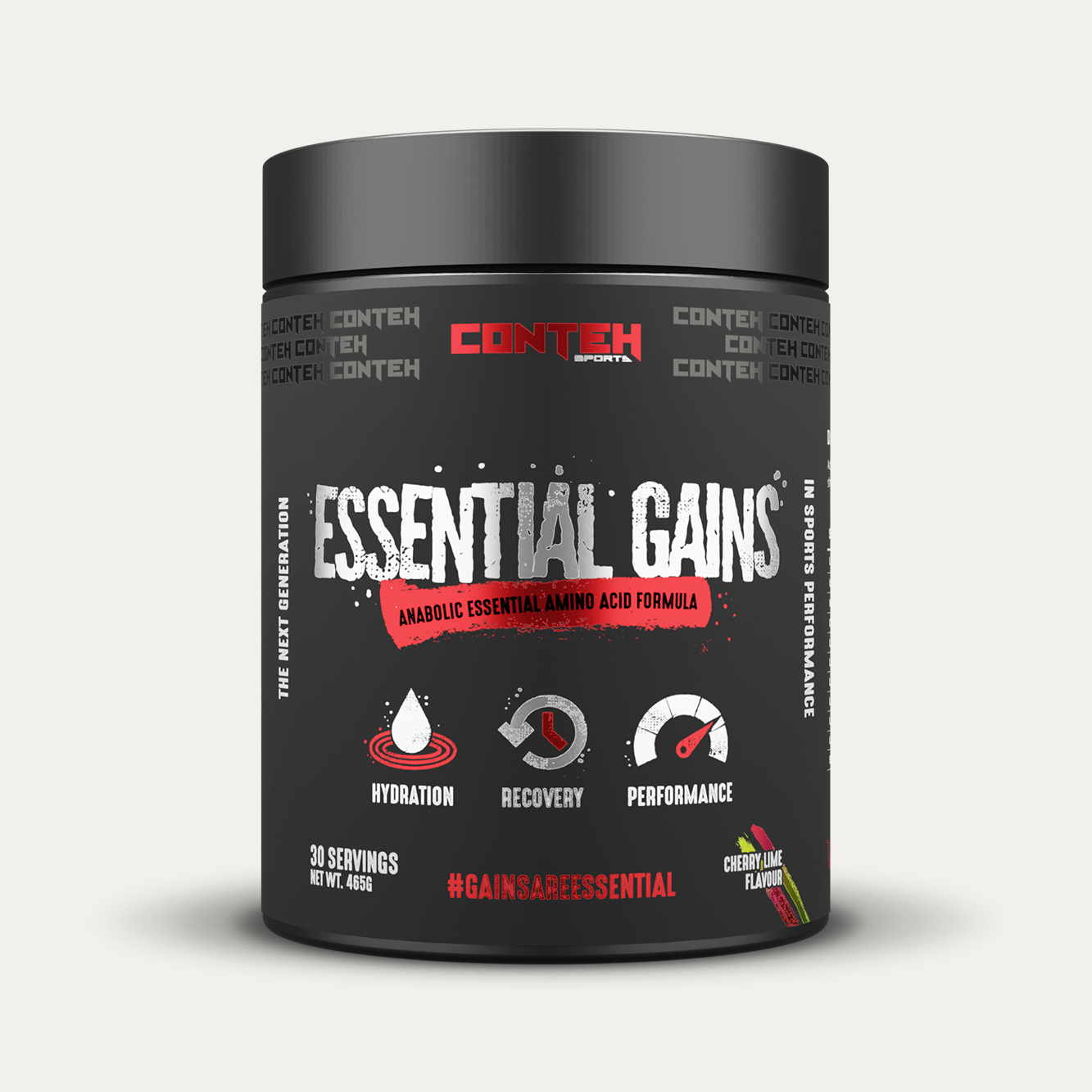Conteh Sports Essential Gains Cherry and Lime