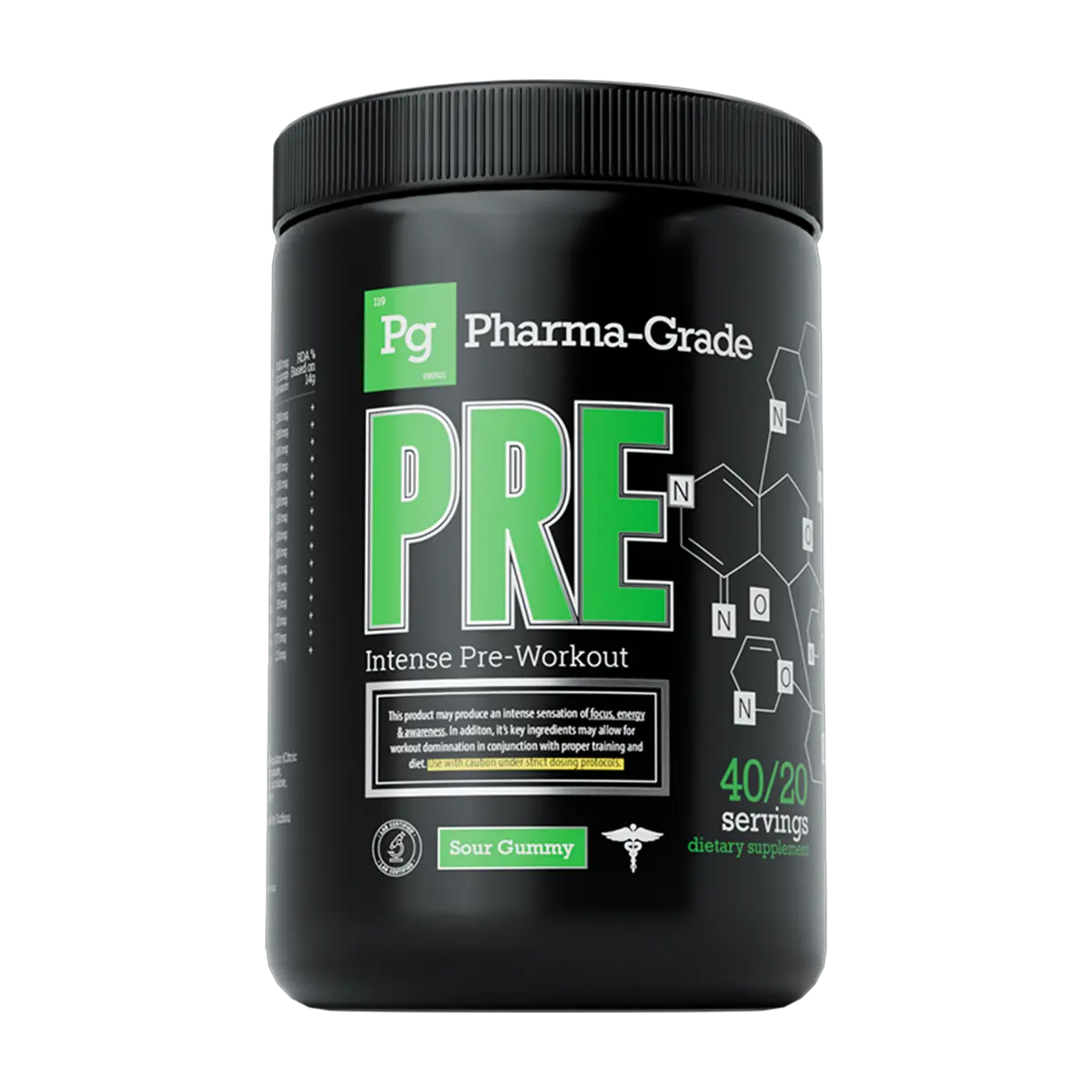 Pharma Grade PRE Sour Gummy GRA001