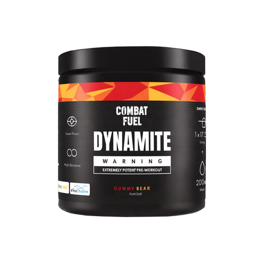 Combat Fuel Dynamite Pre-Workout 350g Gummy Hixxy Bear