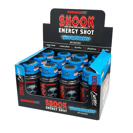 Murdered Out Shook Energy Shot Blue Raspberry