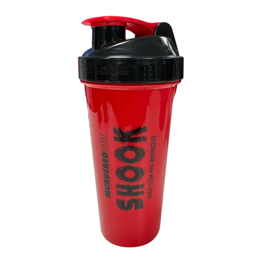 Murdered Out Smartshake Shook Shaker 600ml Red and Black
