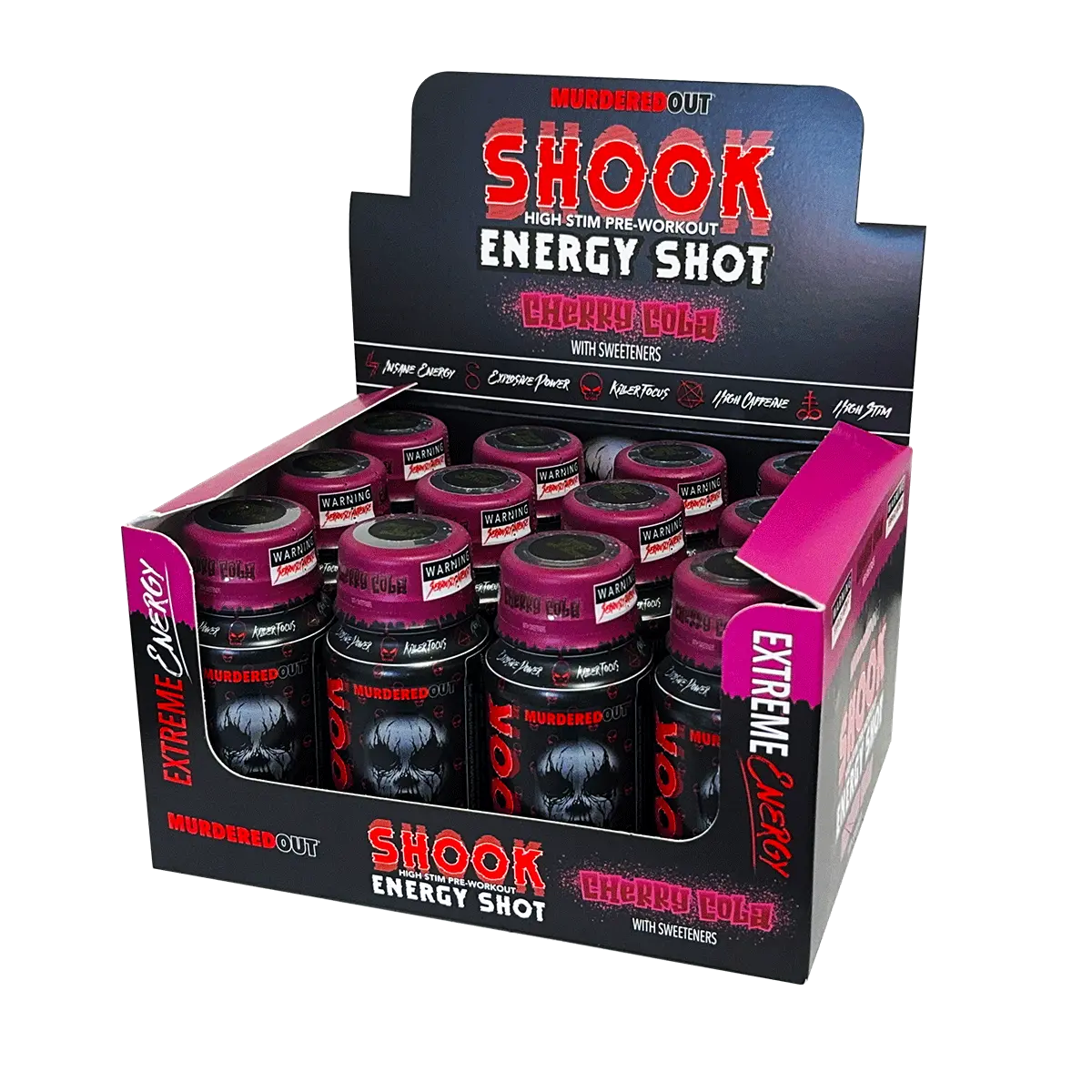 Murdered Out Shook Energy Shot Cherry Cola