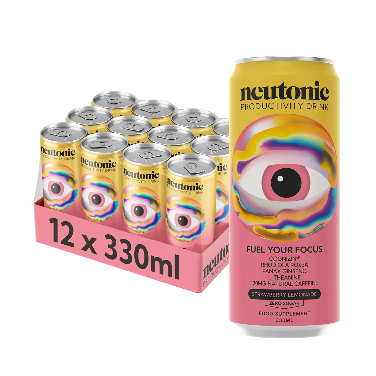 Neutonic Productivity Drink Strawberry Lemonade 12 x 330ml