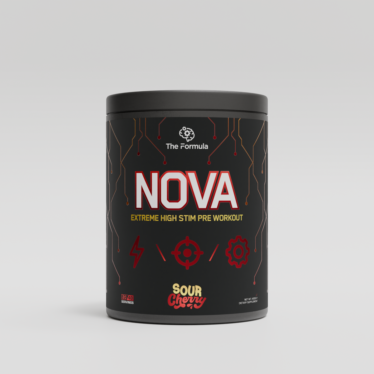 The Formula NOVA Extreme High Stim Pre-Workout, Sour Cherry