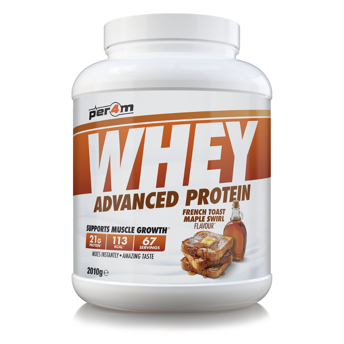 Per4m Advanced Whey Protein 2.01kg - French Toast Maple Swirl