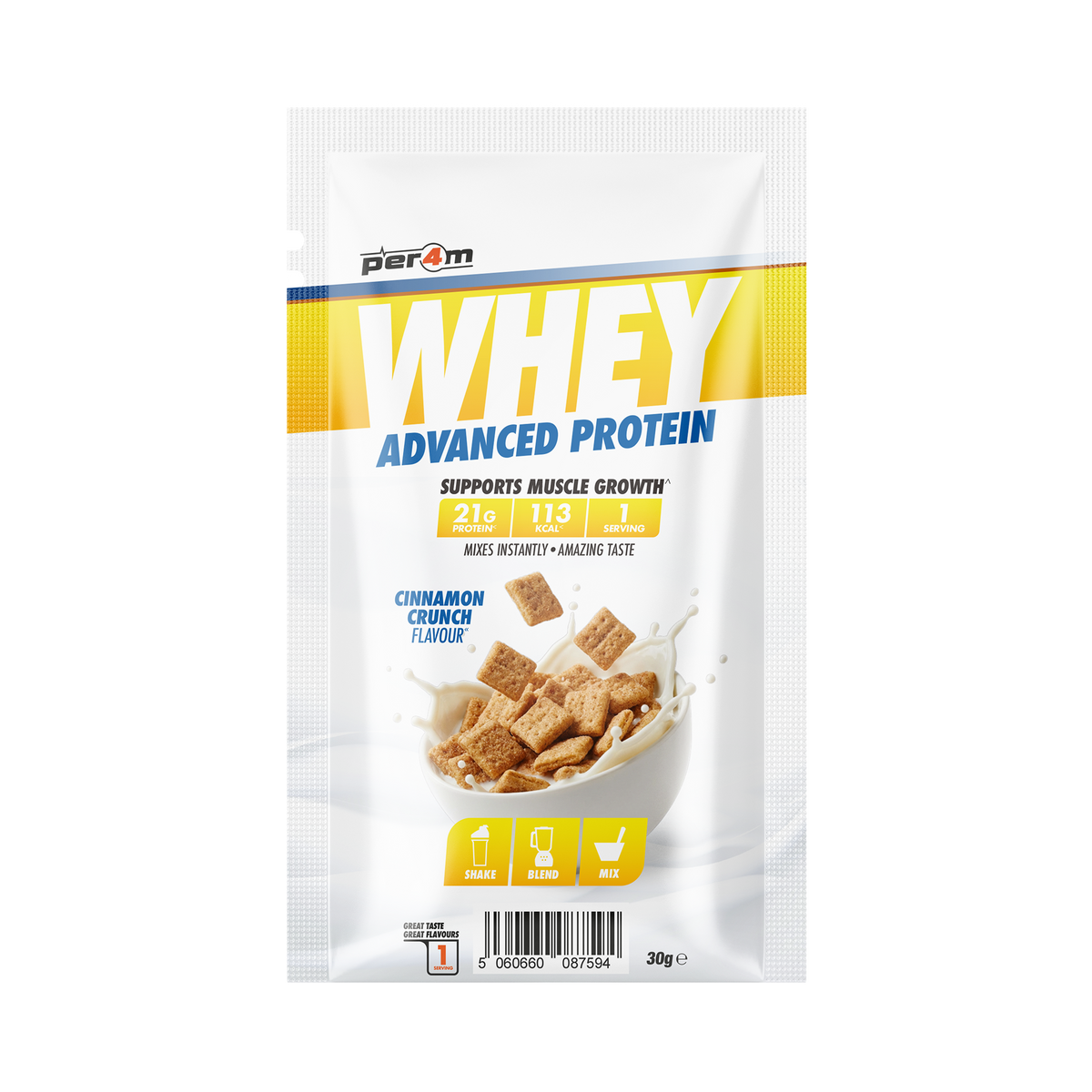Per4m Advanced Whey sachet Cinnamon Crunch