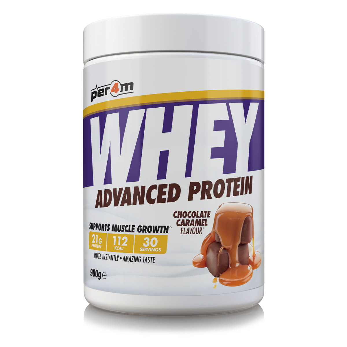 Per4m Advanced Whey Protein 900g - Chocolate Caramel