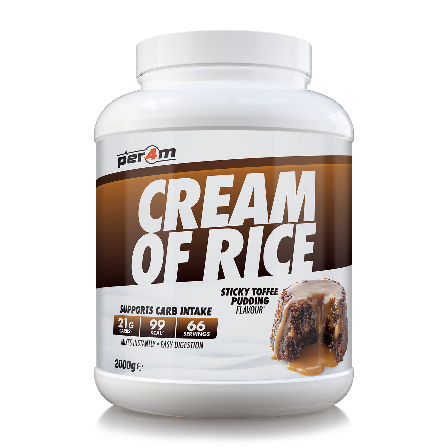 Per4m Cream of Rice 2kg - Sticky Toffee