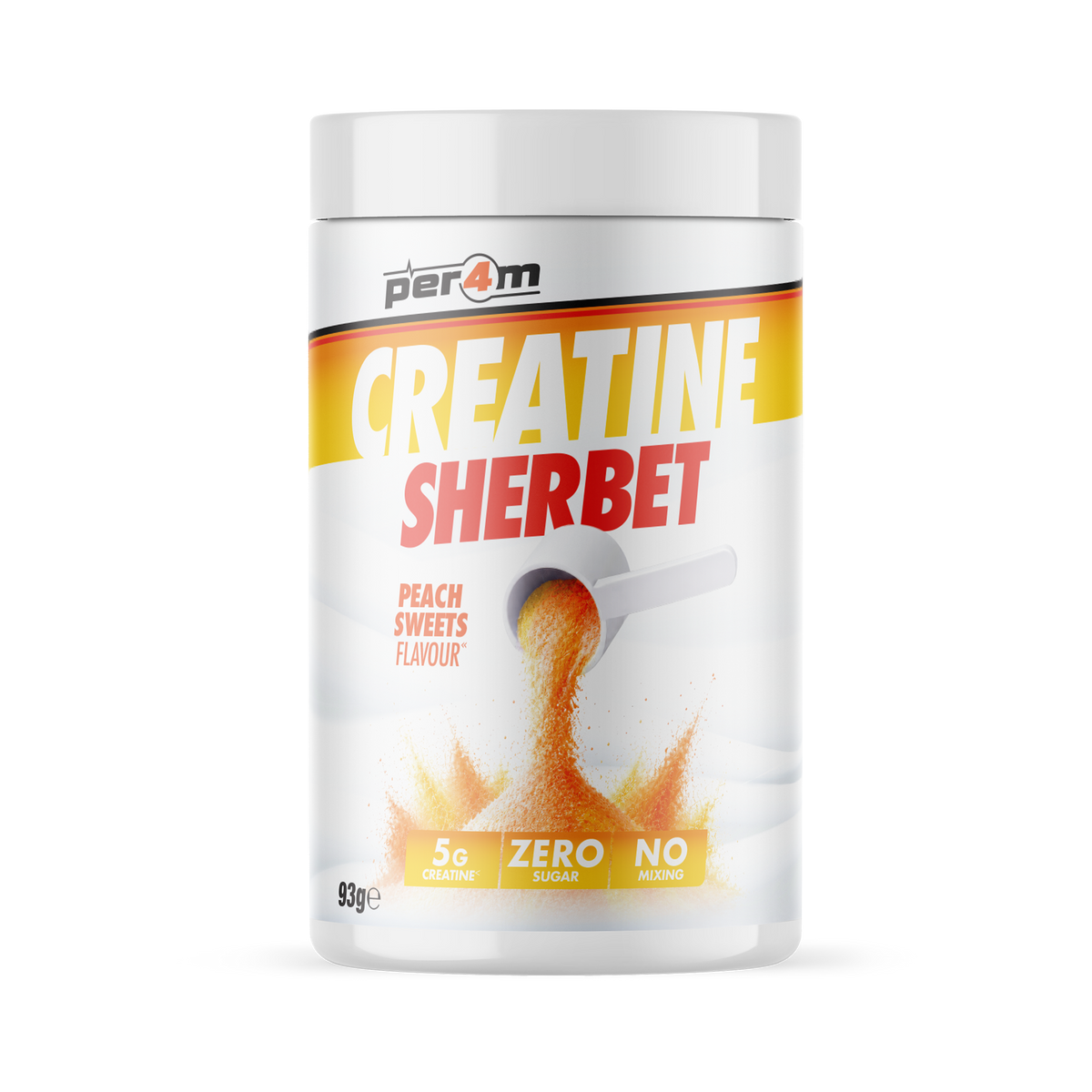 Per4m Creatine Sherbet 93g - Peach Sweets