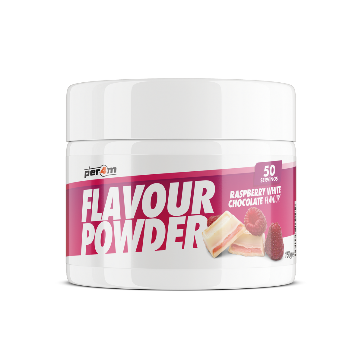 Per4m Flavour Powders 150g - Raspberry White Chocolate