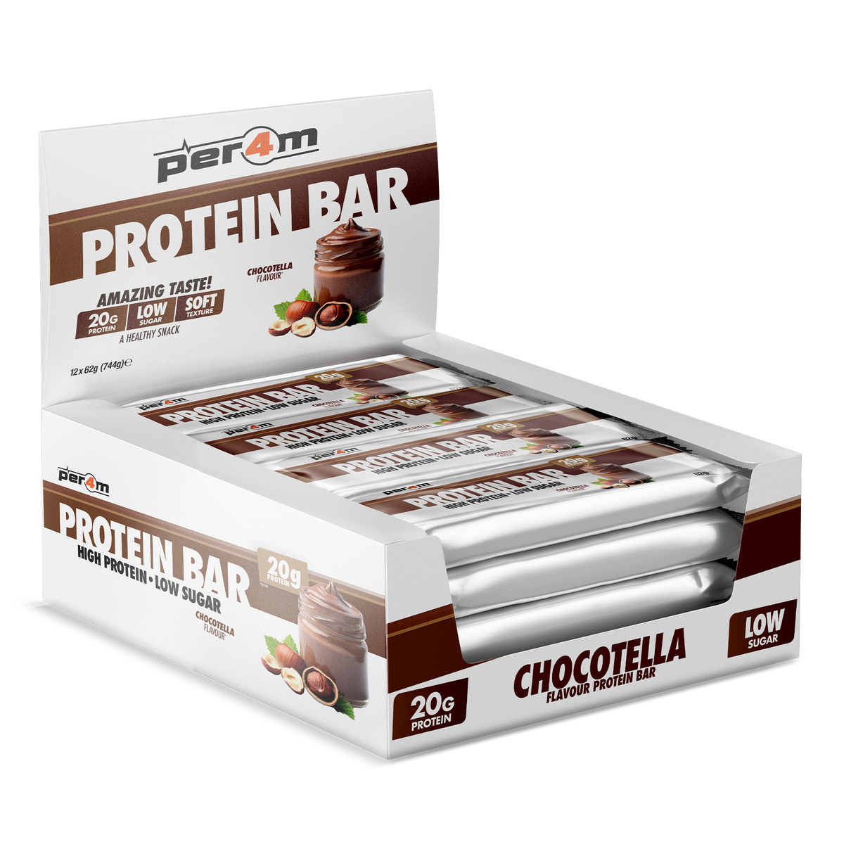 Per4m Protein Bar 12x62g - Chocotella