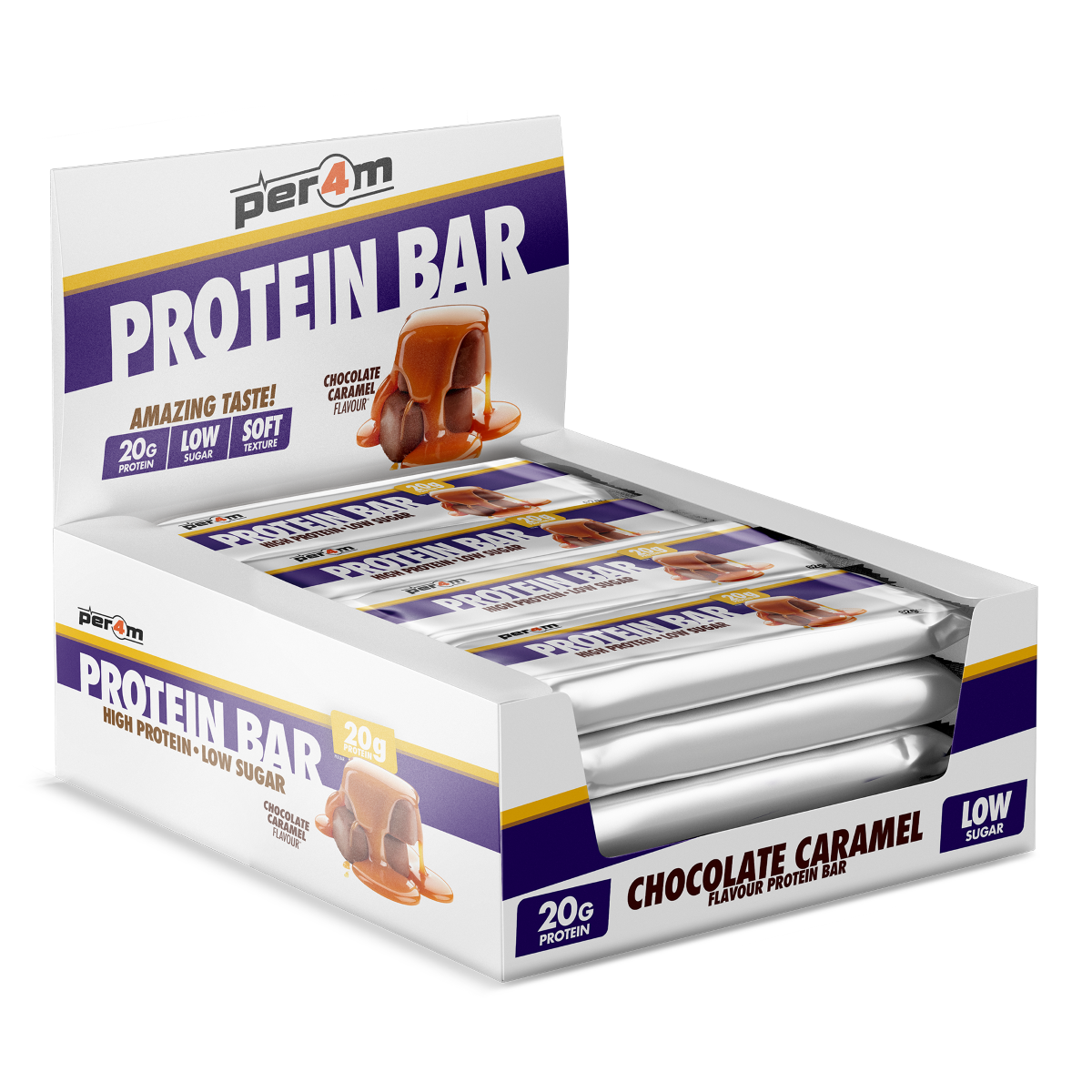 Per4m Protein Bar 12x62g - Chocolate Caramel