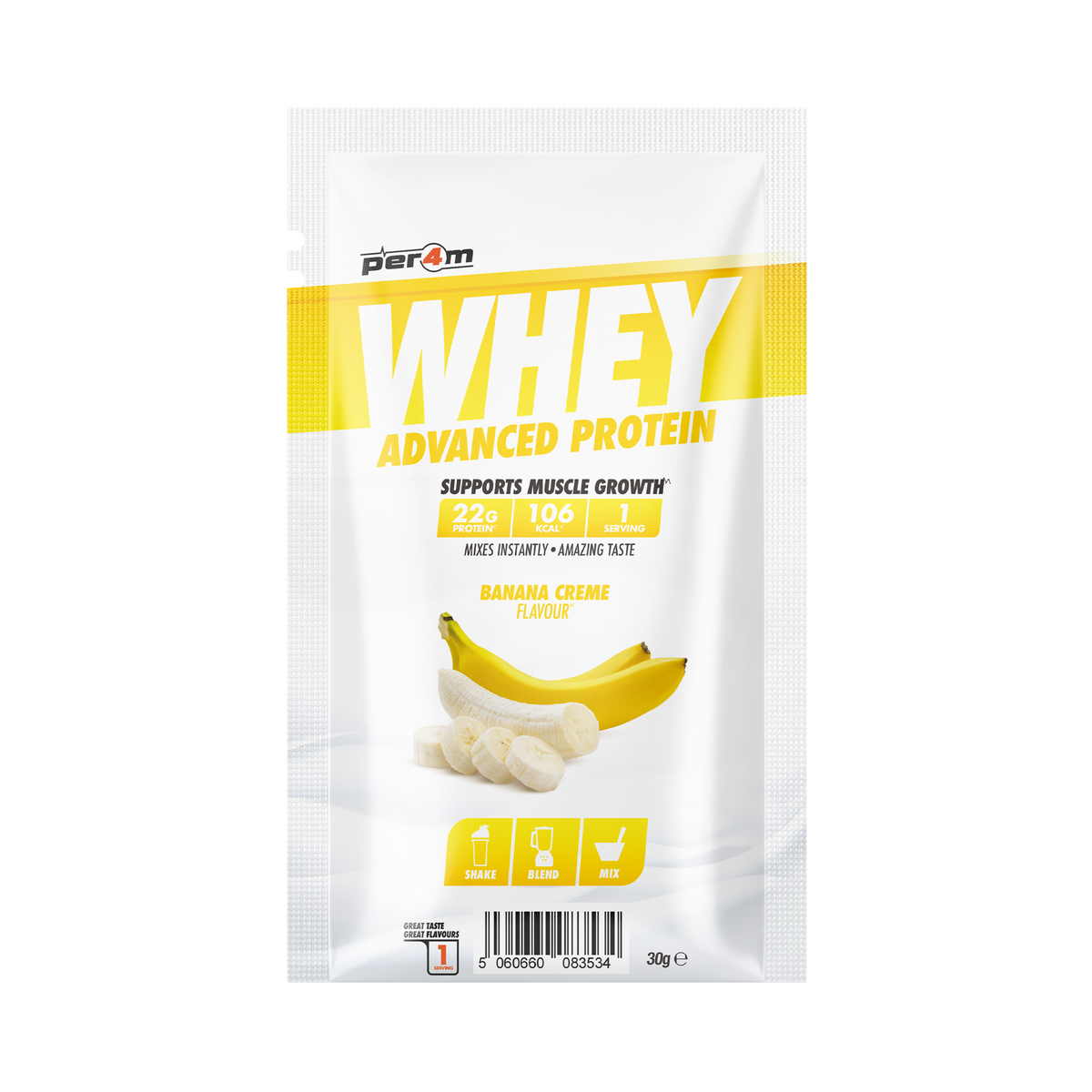 Per4m Advanced Whey sachet Banana
