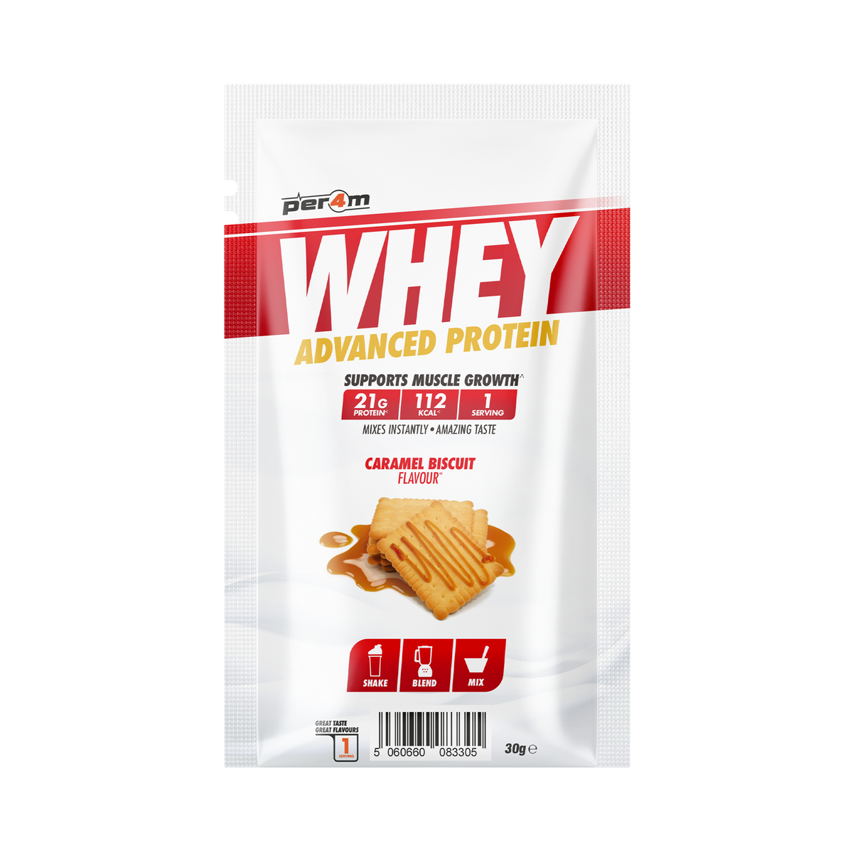 Per4m Advanced Whey sachet Caramel Biscuit