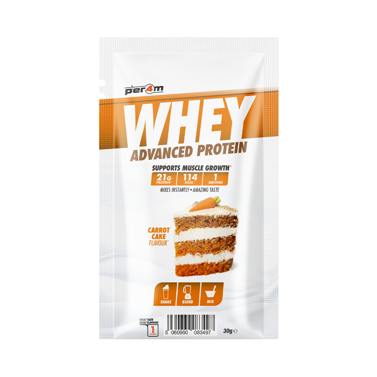 Per4m Advanced Whey sachet Carrot Cake