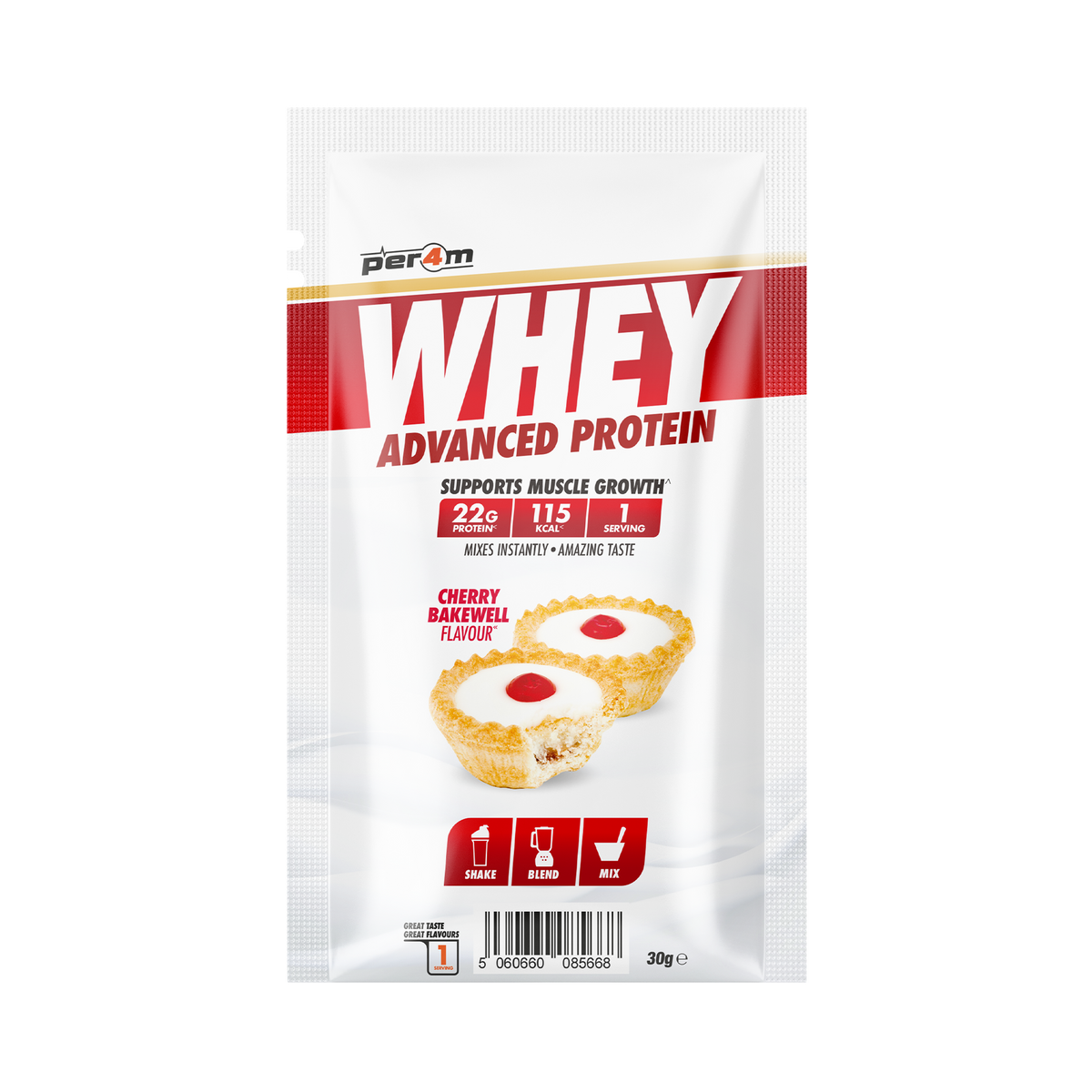 Per4m Advanced Whey sachet Cherry Bakewell
