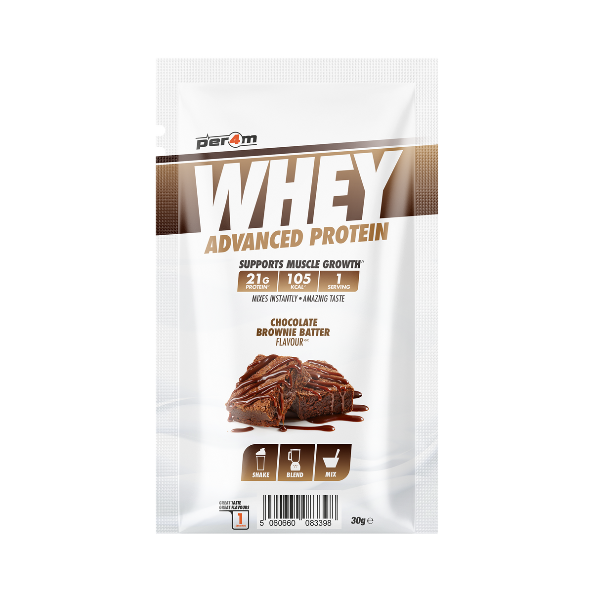 Per4m Advanced Whey sachet Chocolate Brownie Batter