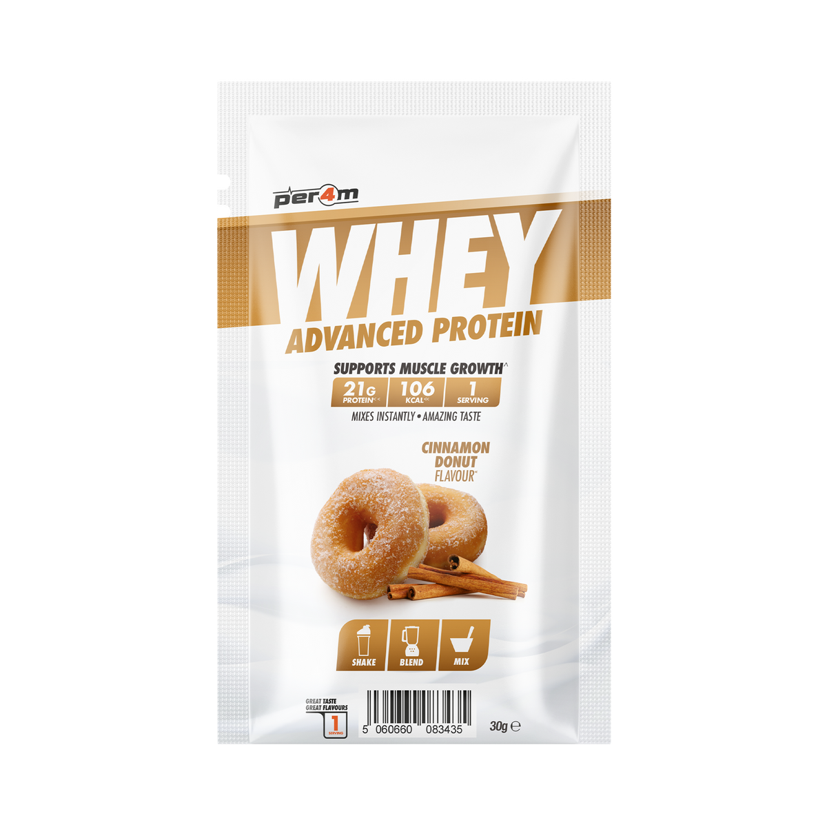 Per4m Advanced Whey sachet Cinnamon Donut