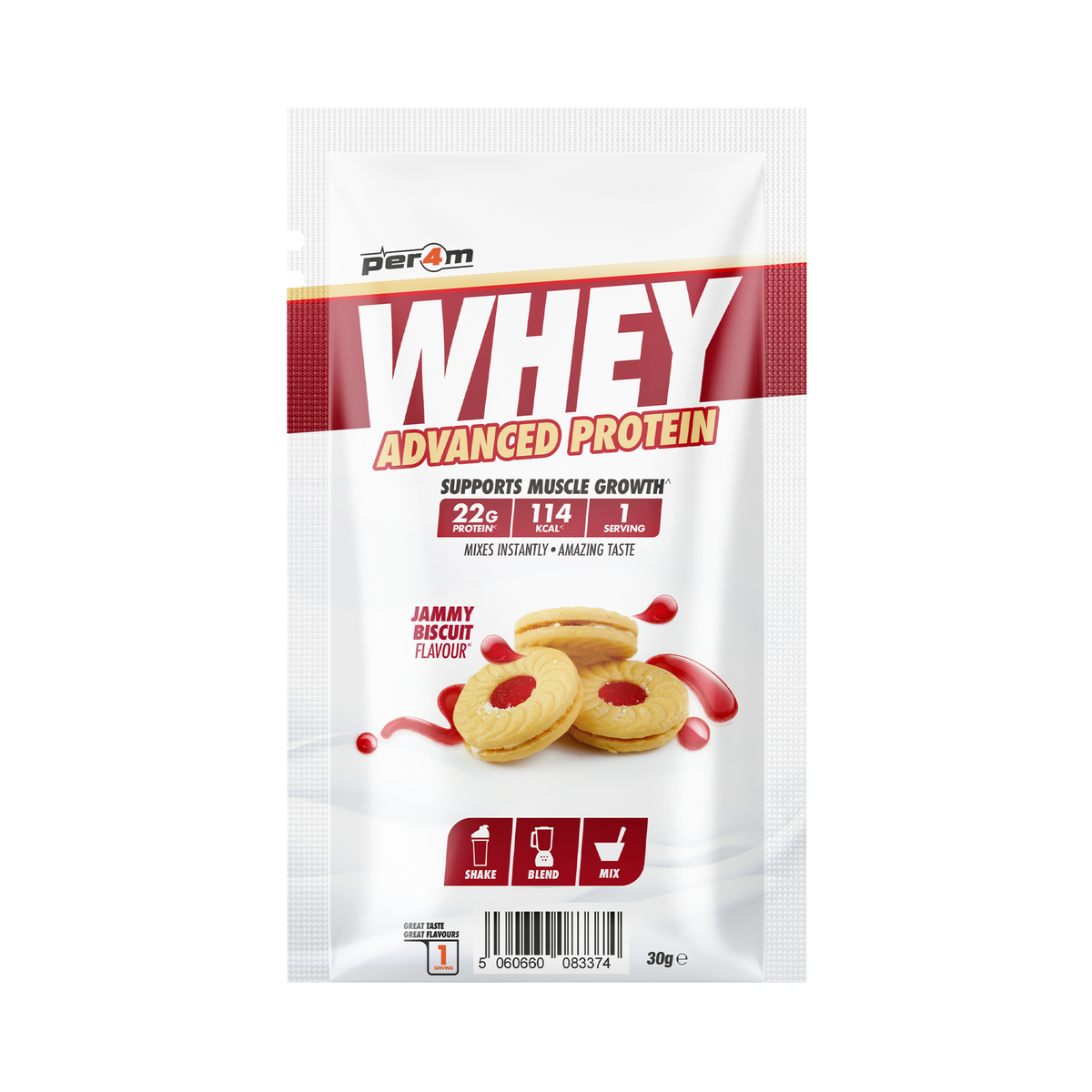 Per4m Advanced Whey sachet Jammy Biscuit